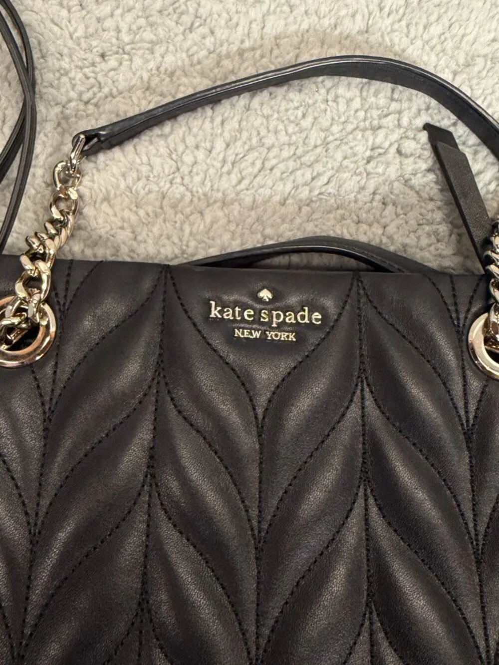 KATE SPADE New York Meena Briar Lane Quilted Black Purse